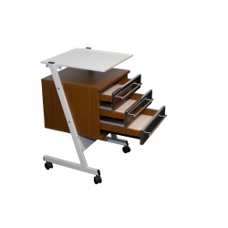 Masuta  pentru aparate cu doua sertare din pal melaminat,diverse culori