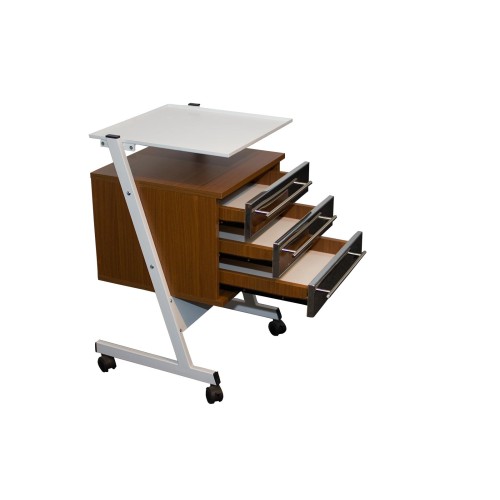 Masuta  pentru aparate cu trei sertare din pal melaminat,diverse culori