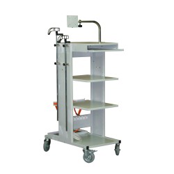 Troliu r4 B - gabarit 49x55x120cm cu suport pentru 2 butelii oxigen