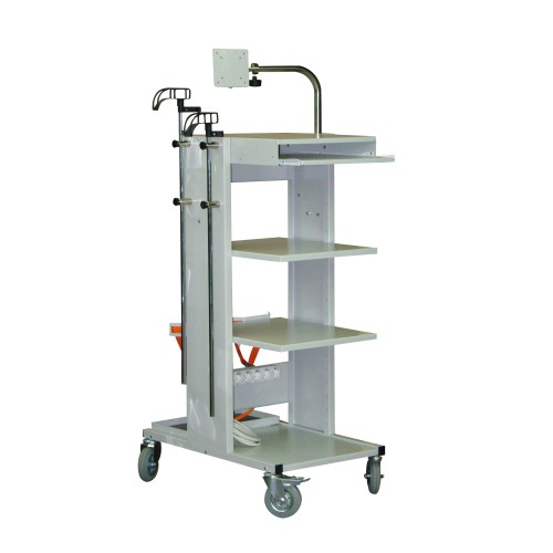 Troliu r4 B - gabarit 49x55x120cm cu suport pentru 2 butelii oxigen