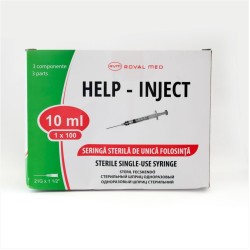 Seringa de unica folosinta 10ml cu ac - cutie 100 buc