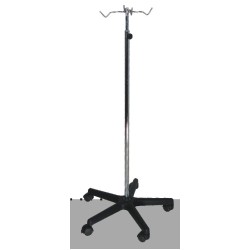 Suport de perfuzie: fixat la pat cu dispozitiv de prindere